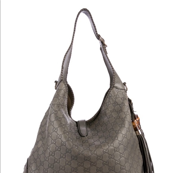 Grey Guccissima leather Gucci Large Jackie bag - Picture 4 of 4